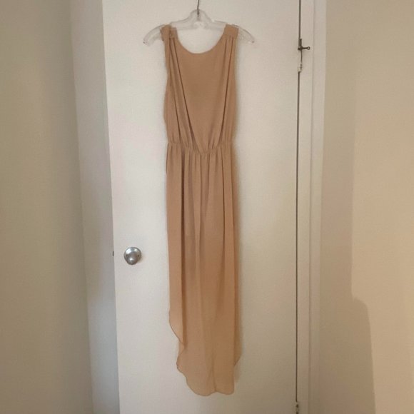 Pink Martini High-Low Nude Dress - Small - Picture 1 of 4